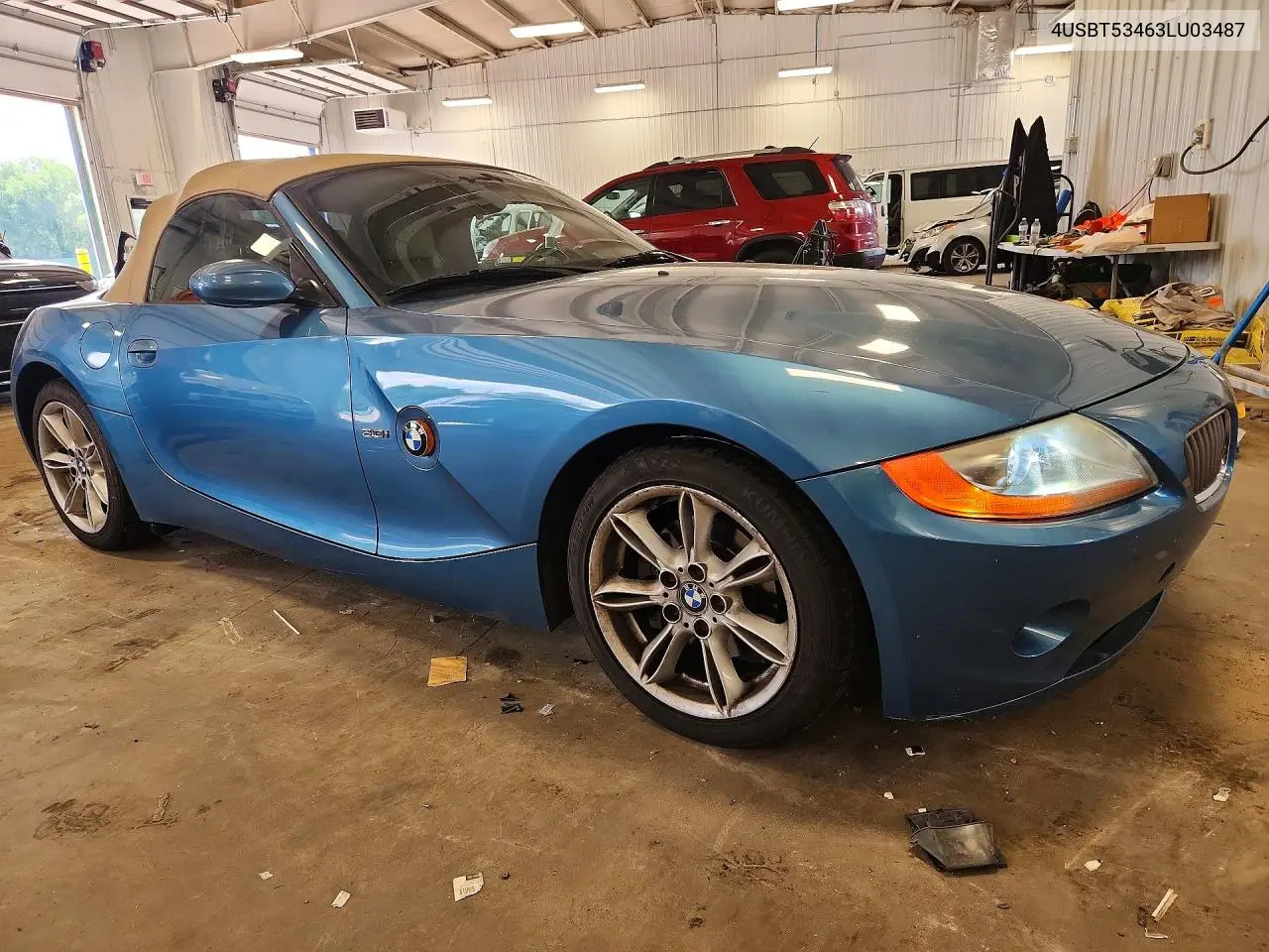 2003 BMW Z4 3.0 VIN: 4USBT53463LU03487 Lot: 60233146