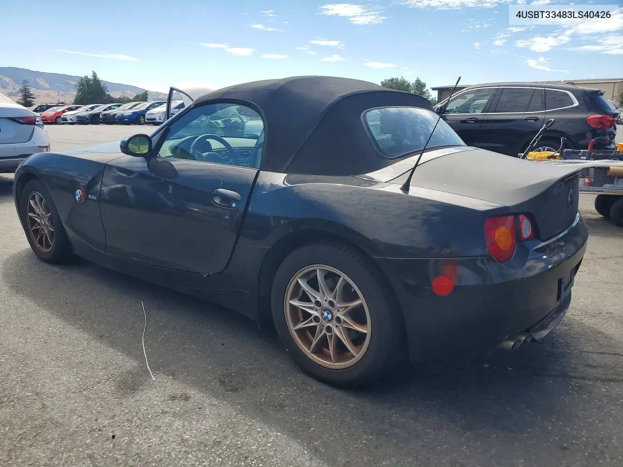 2003 BMW Z4 2.5 VIN: 4USBT33483LS40426 Lot: 62004316