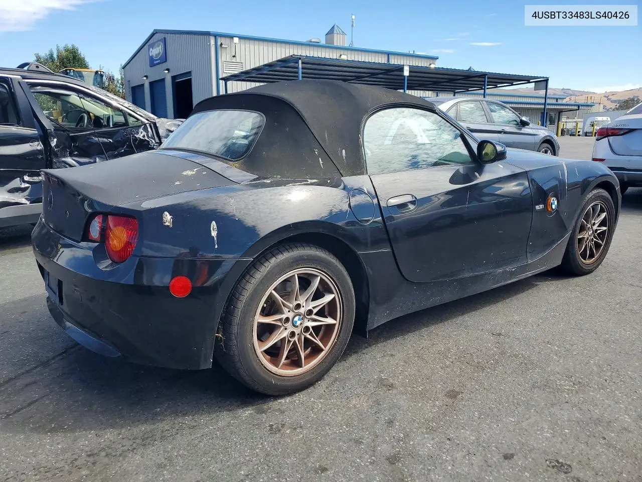 2003 BMW Z4 2.5 VIN: 4USBT33483LS40426 Lot: 62004316