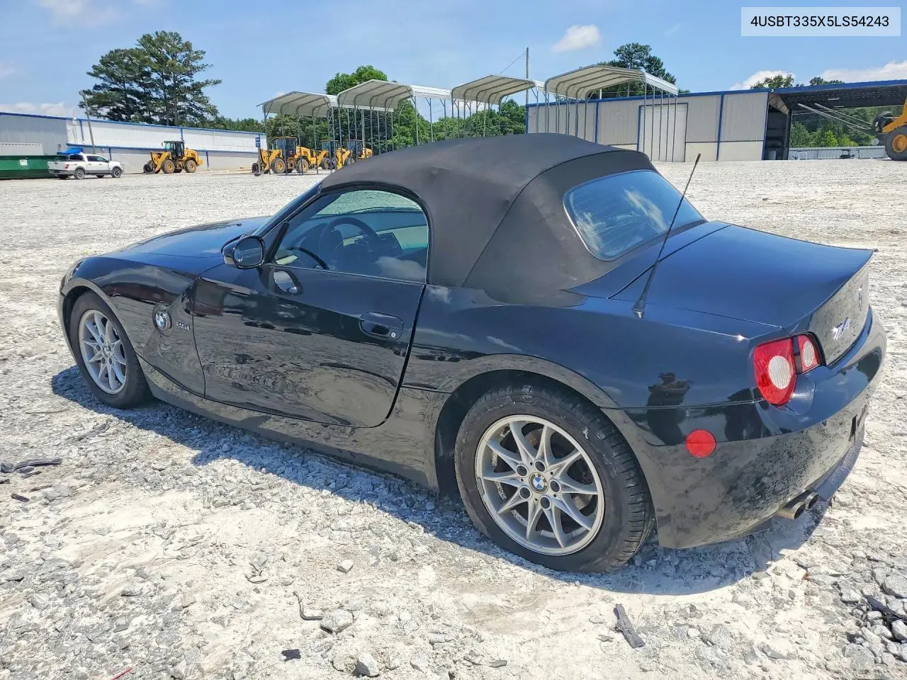 2005 BMW Z4 2.5 VIN: 4USBT335X5LS54243 Lot: 55534076