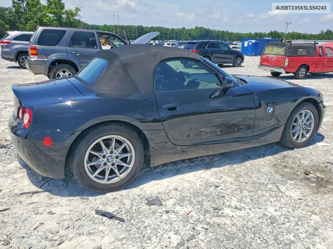 2005 BMW Z4 2.5 VIN: 4USBT335X5LS54243 Lot: 55534076