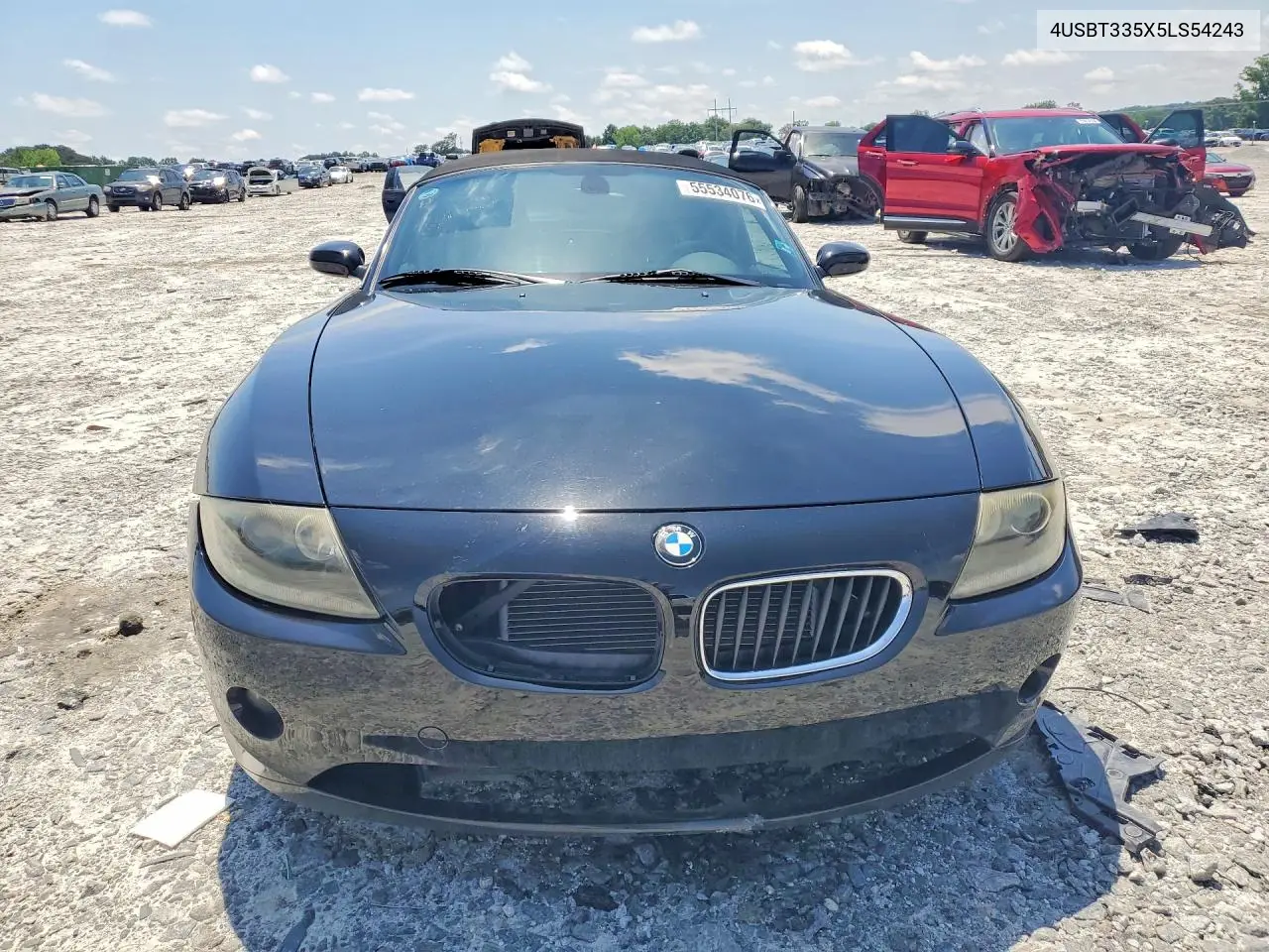 2005 BMW Z4 2.5 VIN: 4USBT335X5LS54243 Lot: 55534076