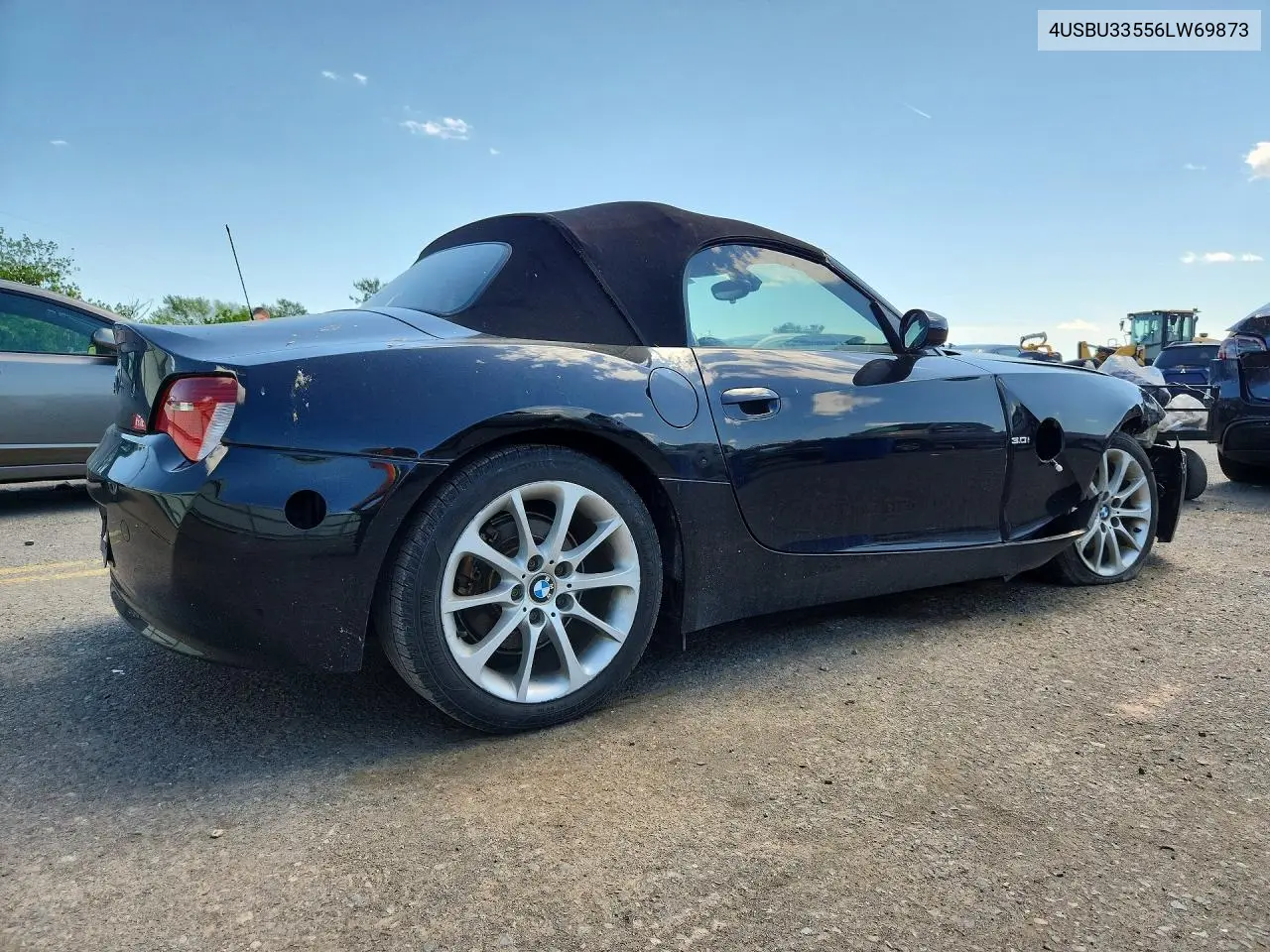 2006 BMW Z4 3.0 VIN: 4USBU33556LW69873 Lot: 55542696