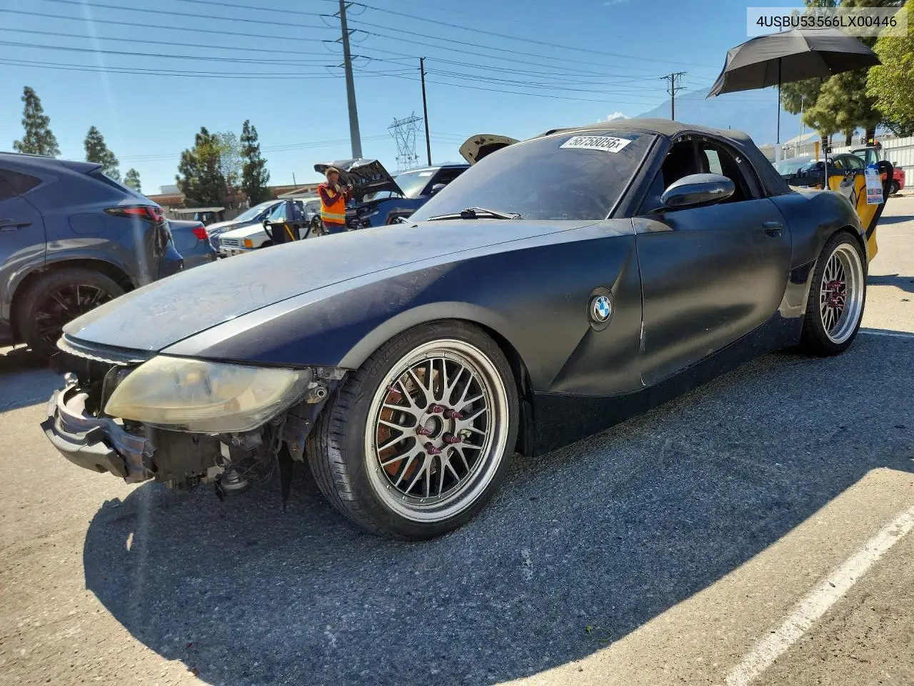 2006 BMW Z4 3.0Si VIN: 4USBU53566LX00446 Lot: 56758056