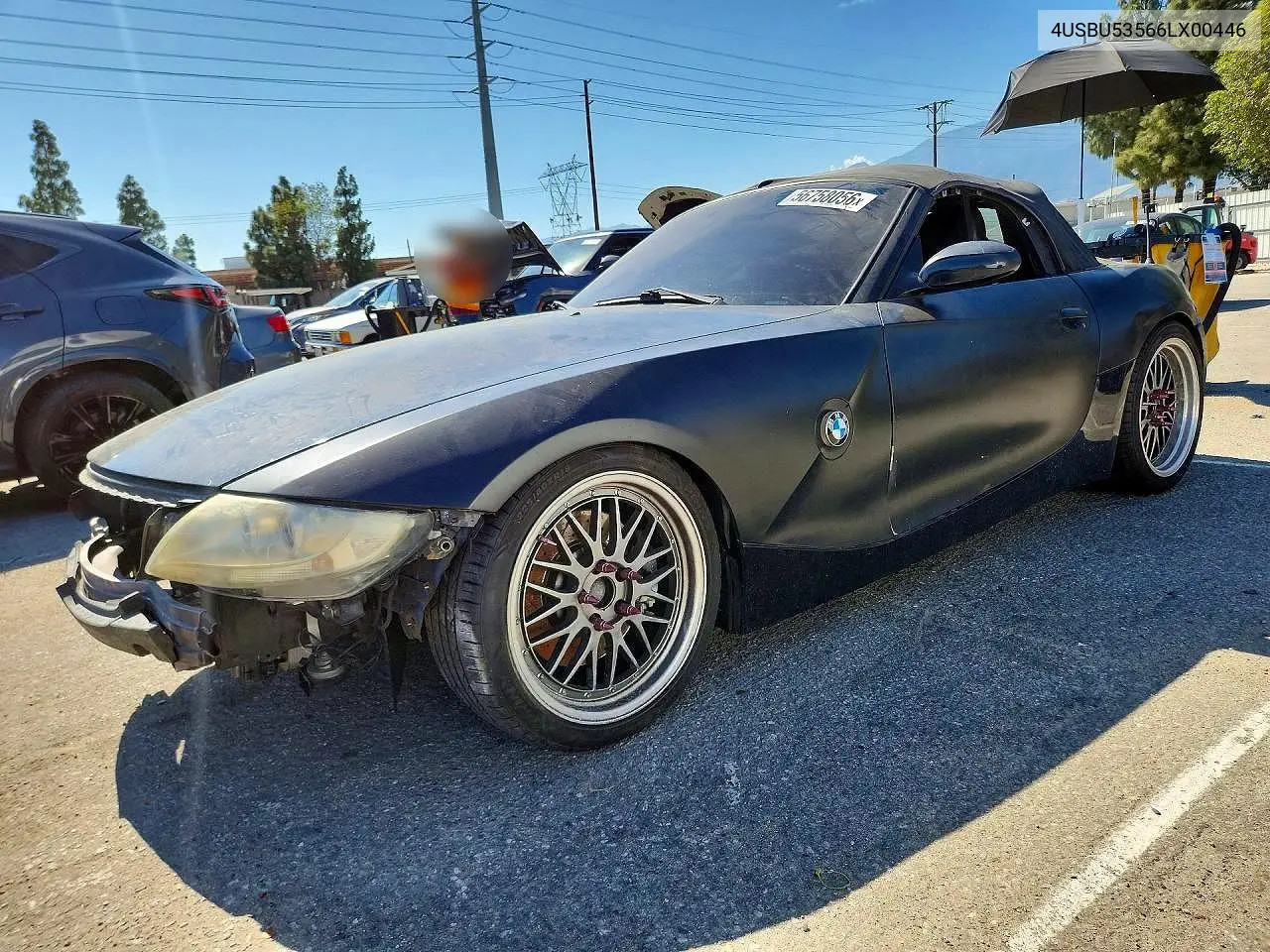 2006 BMW Z4 3.0Si VIN: 4USBU53566LX00446 Lot: 56758056
