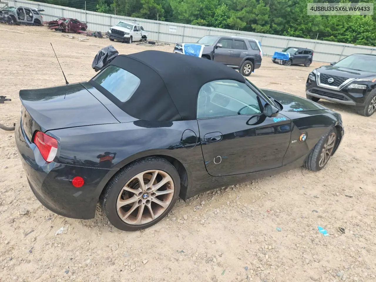 2006 BMW Z4 3.0 VIN: 4USBU335X6LW69433 Lot: 57490826