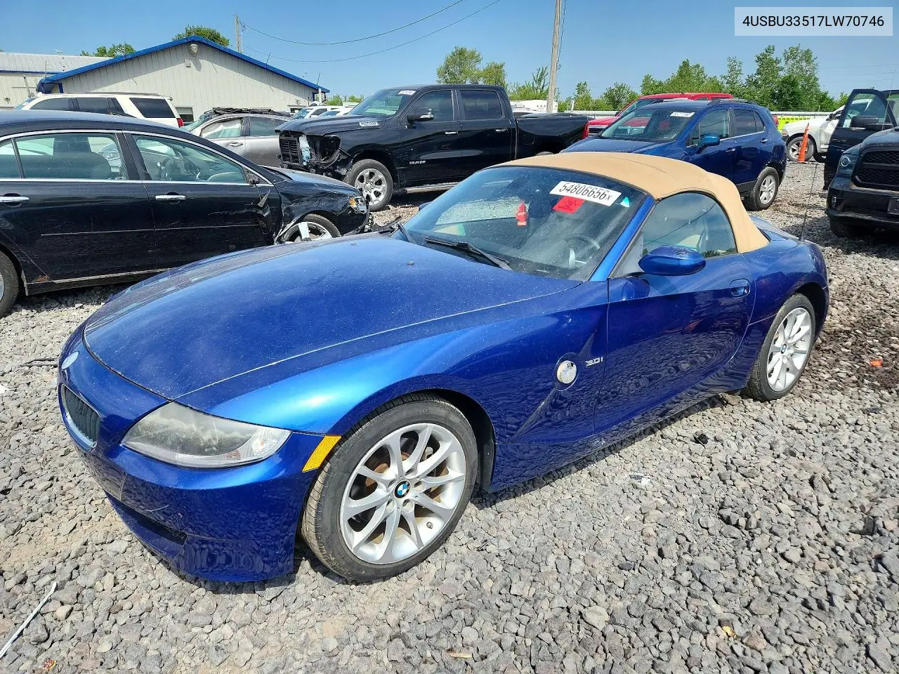 2007 BMW Z4 3.0 VIN: 4USBU33517LW70746 Lot: 54806656