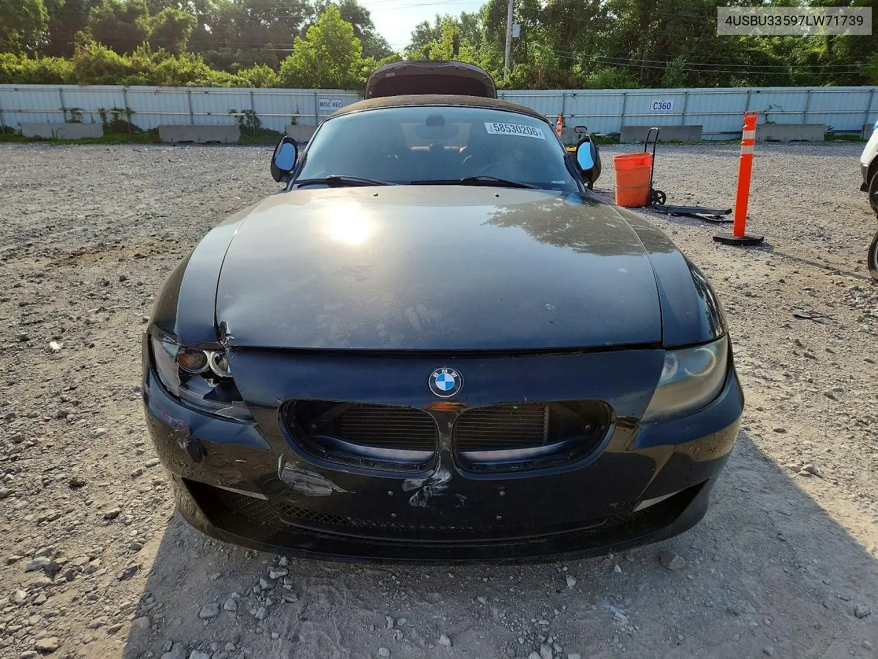 2007 BMW Z4 3.0 VIN: 4USBU33597LW71739 Lot: 58530206
