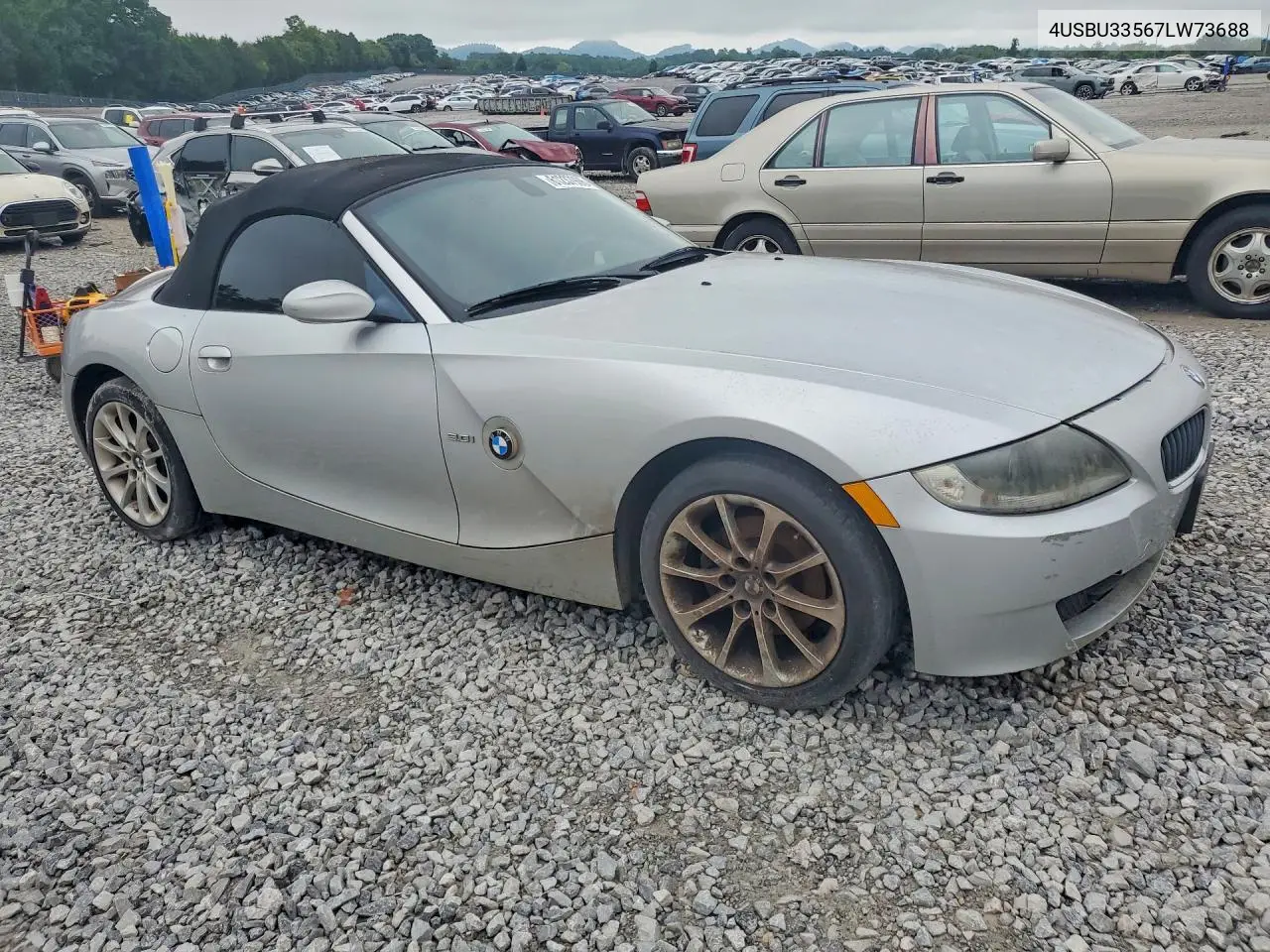 2007 BMW Z4 3.0 VIN: 4USBU33567LW73688 Lot: 61237906