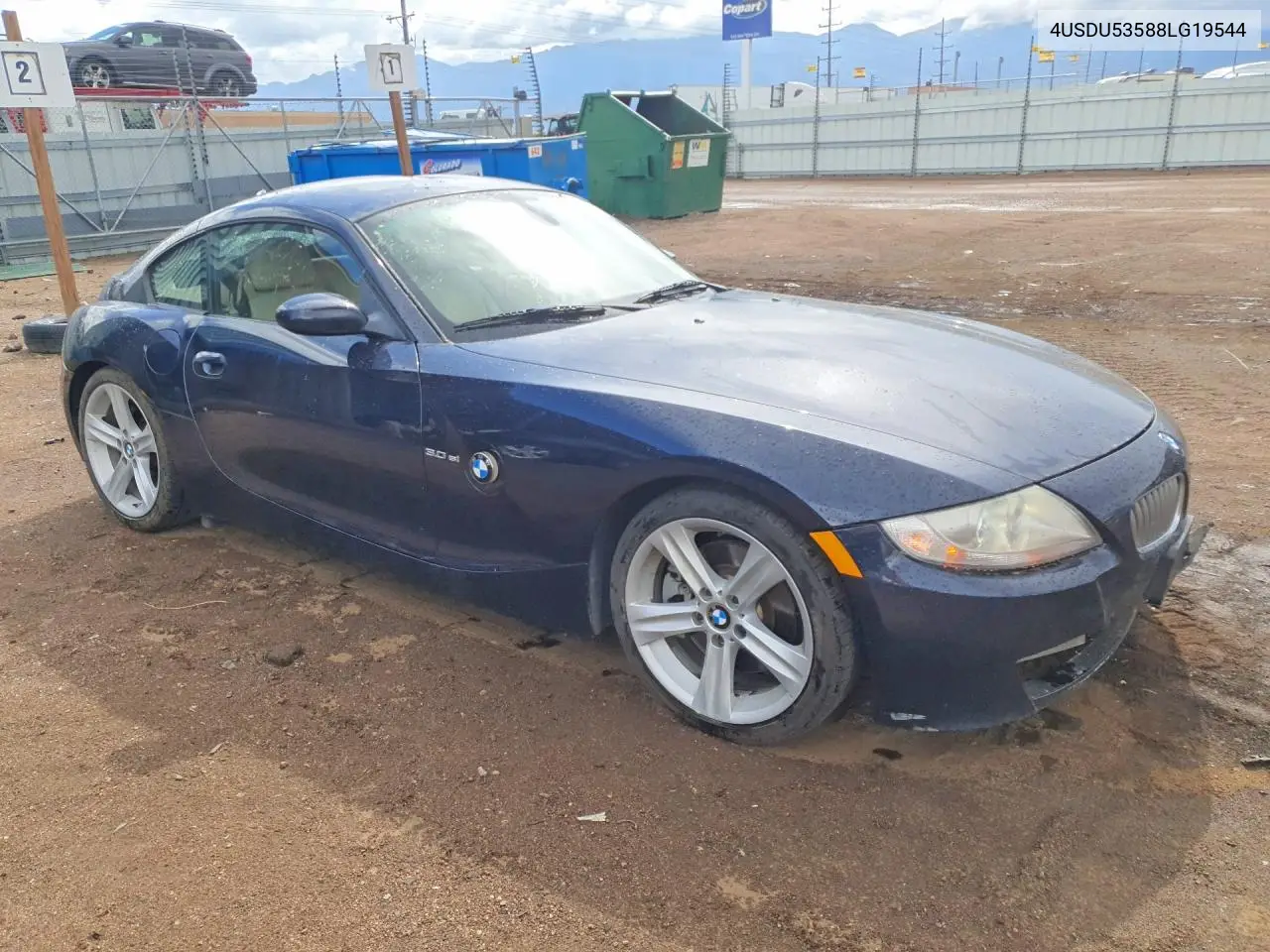 2008 BMW Z4 3.0Si VIN: 4USDU53588LG19544 Lot: 51434026