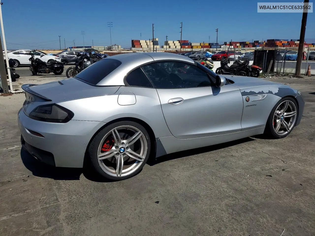 2012 BMW Z4 Sdrive35Is VIN: WBALM1C51CE633562 Lot: 60702296