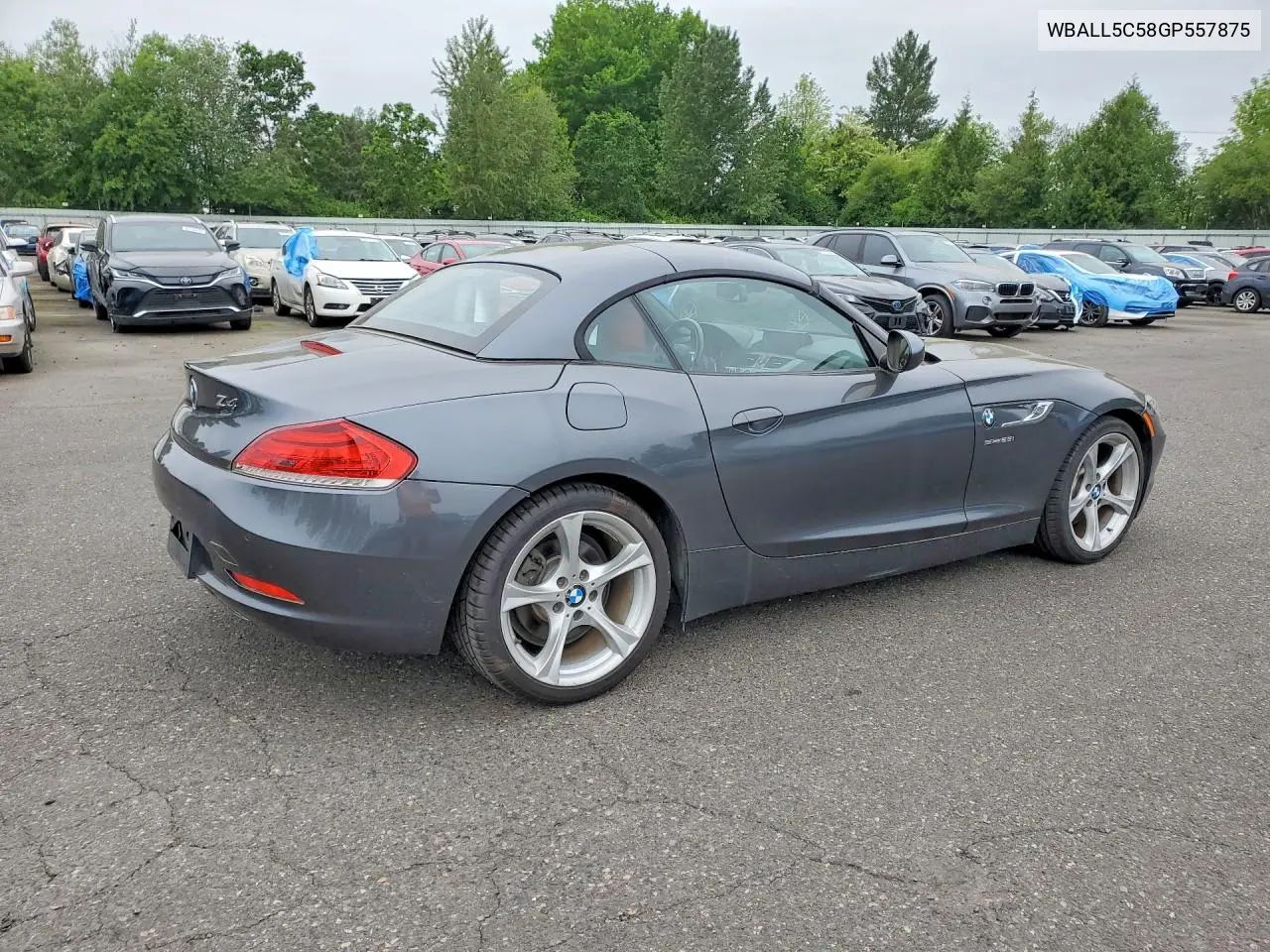 2016 BMW Z4 Sdrive28I VIN: WBALL5C58GP557875 Lot: 52436336