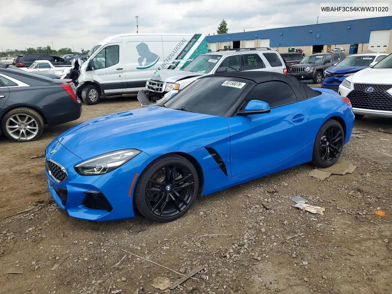 2019 BMW Z4 Sdrive30I VIN: WBAHF3C54KWW31020 Lot: 58150076