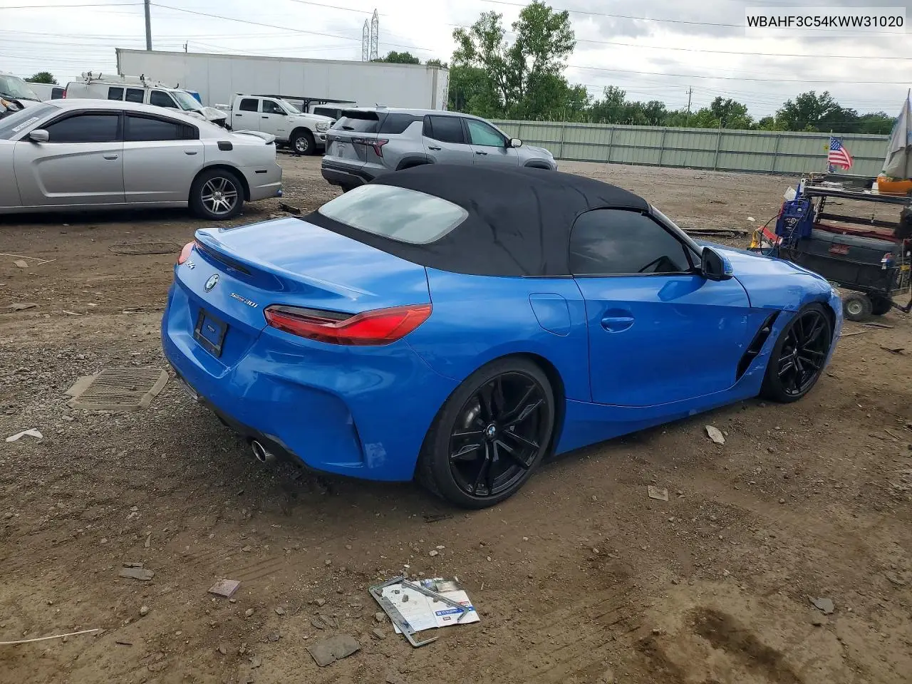 2019 BMW Z4 Sdrive30I VIN: WBAHF3C54KWW31020 Lot: 58150076