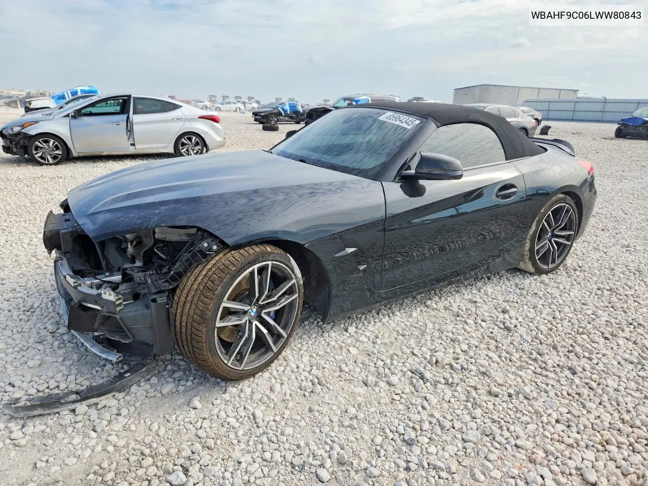 2020 BMW Z4 M40I VIN: WBAHF9C06LWW80843 Lot: 85964345