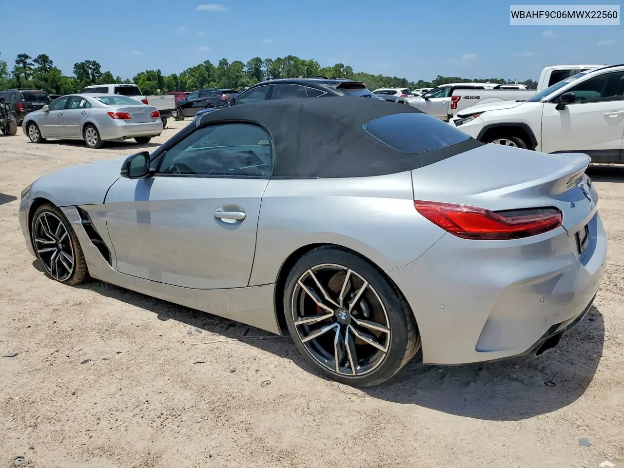 2021 BMW Z4 M40I VIN: WBAHF9C06MWX22560 Lot: 58570366