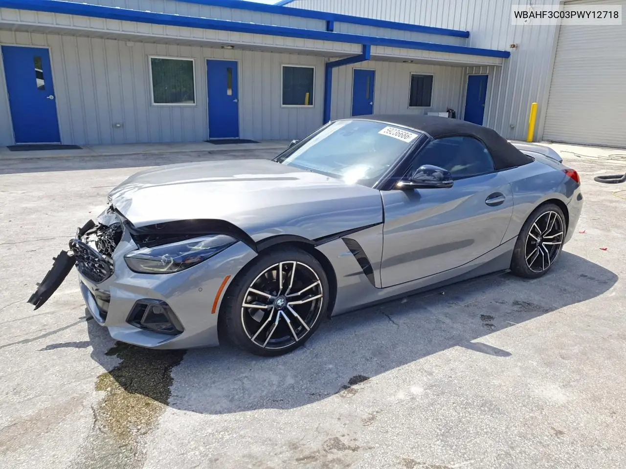 2023 BMW Z4 Sdrive30I VIN: WBAHF3C03PWY12718 Lot: 59236686
