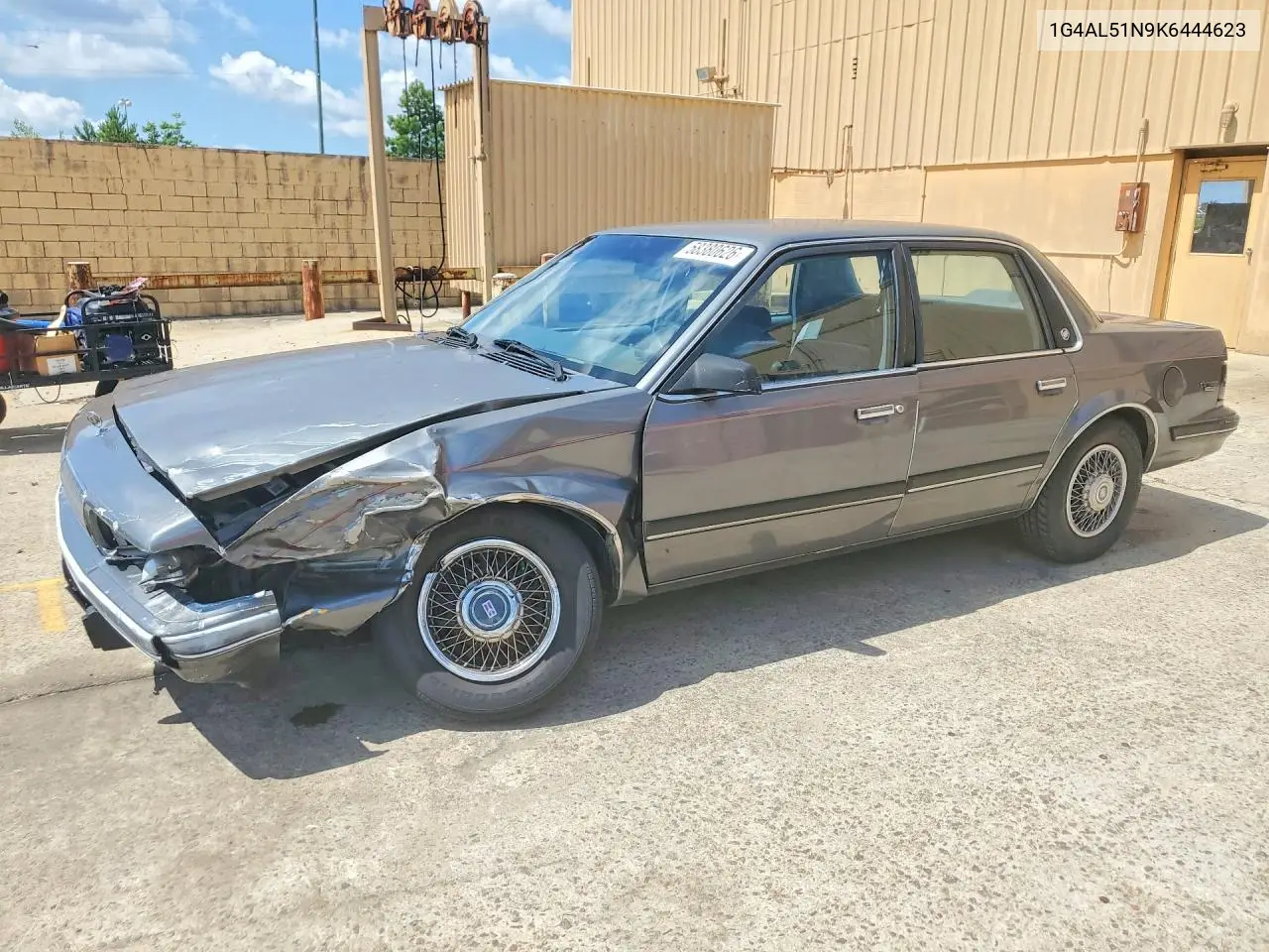 1989 Buick Century Limited VIN: 1G4AL51N9K6444623 Lot: 58380626