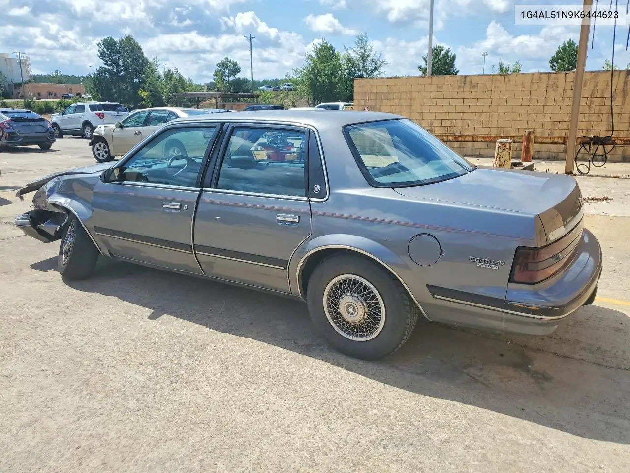 1989 Buick Century Limited VIN: 1G4AL51N9K6444623 Lot: 58380626
