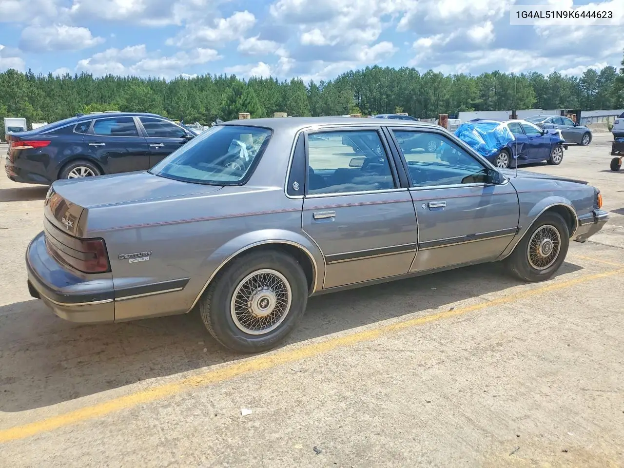 1989 Buick Century Limited VIN: 1G4AL51N9K6444623 Lot: 58380626