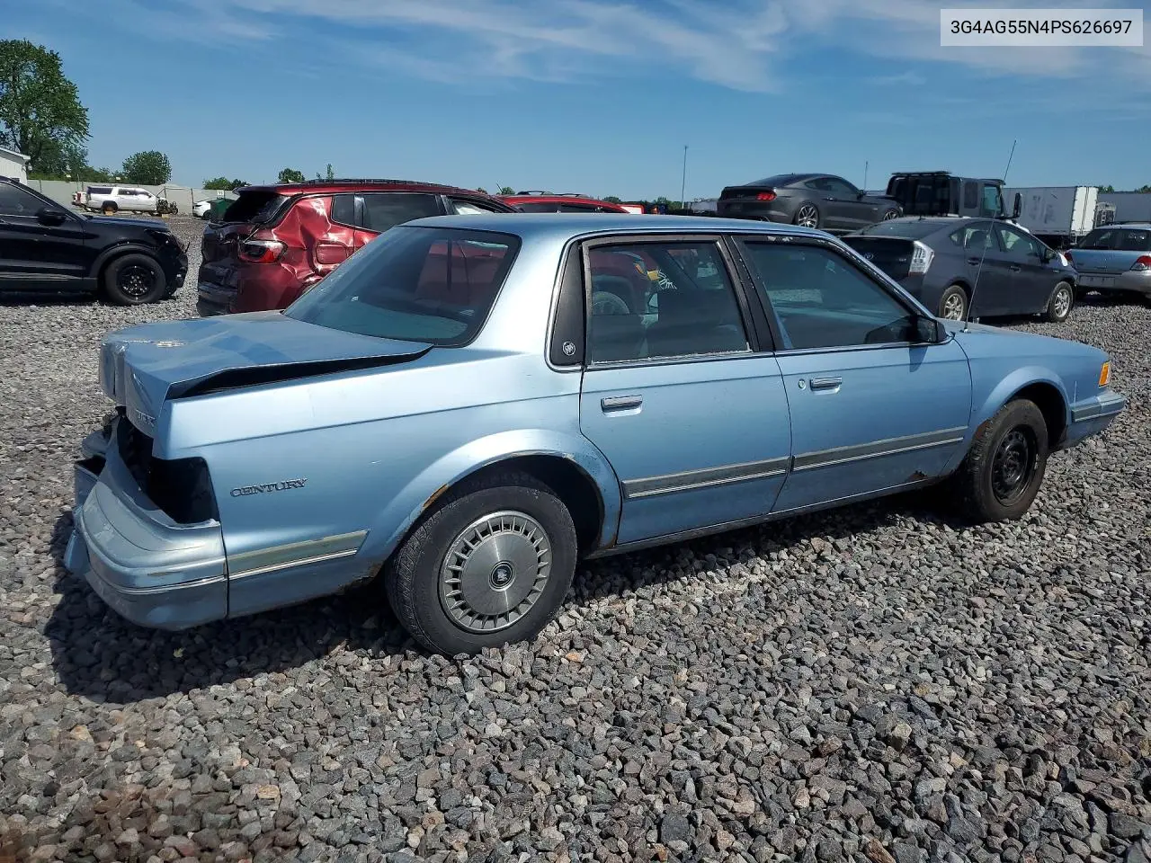 1993 Buick Century Special VIN: 3G4AG55N4PS626697 Lot: 56056286
