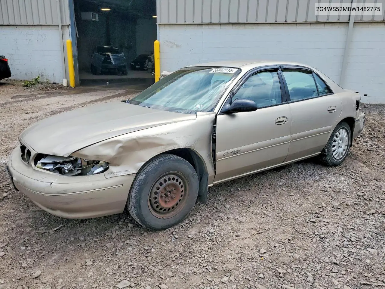 1998 Buick Century Custom VIN: 2G4WS52M8W1482775 Lot: 56052116