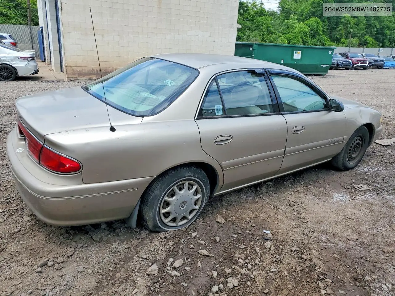 1998 Buick Century Custom VIN: 2G4WS52M8W1482775 Lot: 56052116