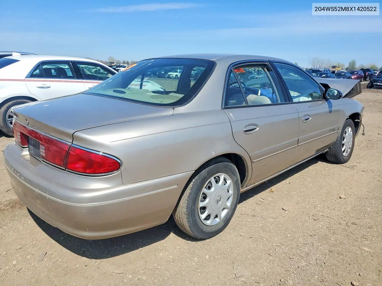 1999 Buick Century Custom VIN: 2G4WS52M8X1420522 Lot: 50148596