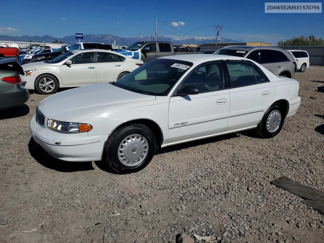 1999 Buick Century Custom VIN: 2G4WS52M5X1570796 Lot: 55821226