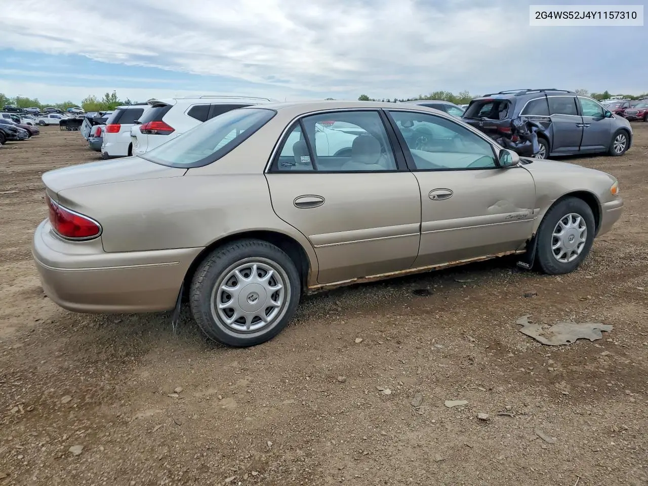 2000 Buick Century Custom VIN: 2G4WS52J4Y1157310 Lot: 52067596