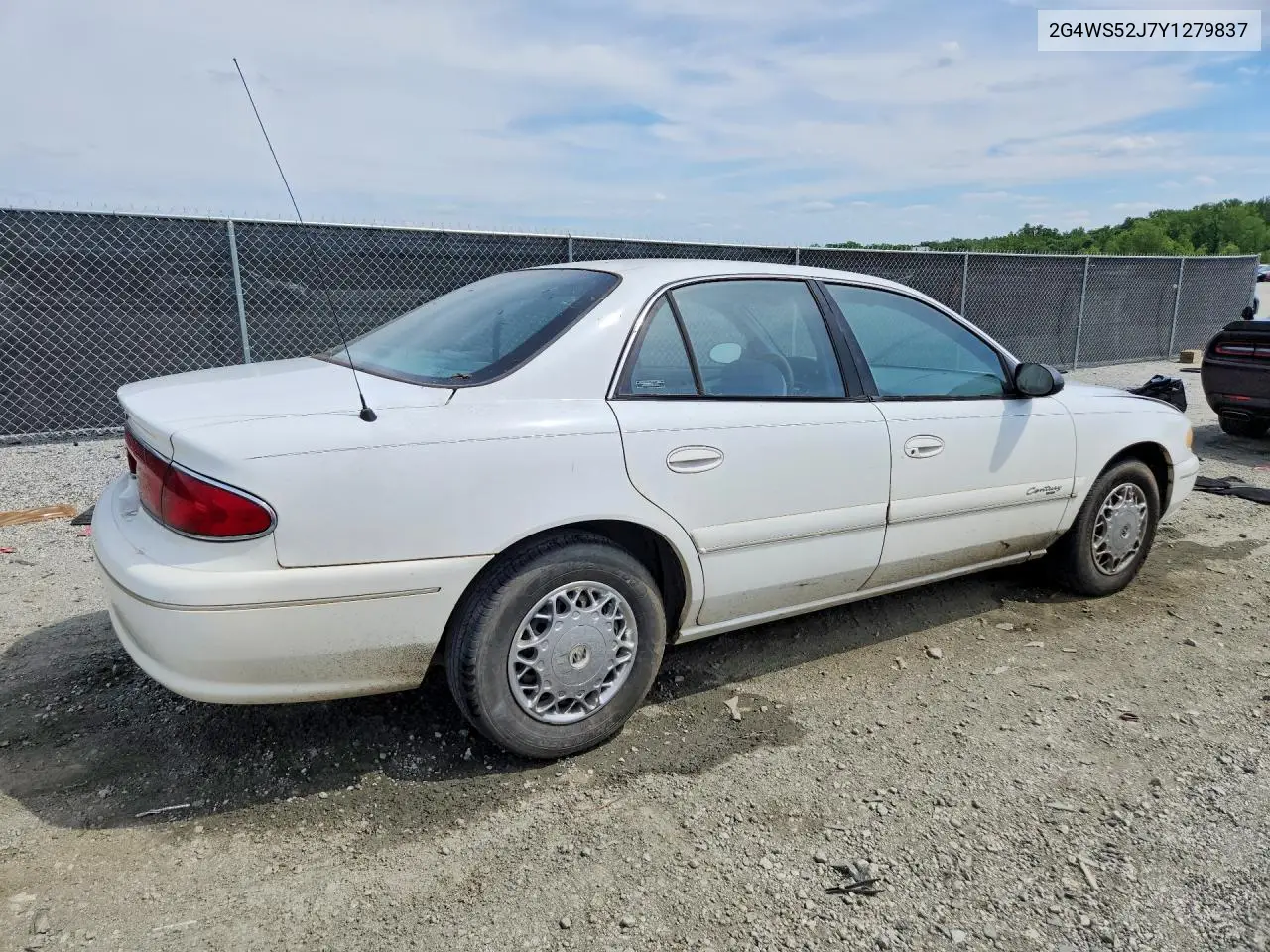 2000 Buick Century Custom VIN: 2G4WS52J7Y1279837 Lot: 52295676