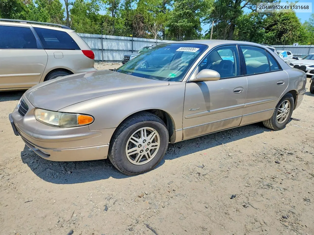 2000 Buick Regal Ls VIN: 2G4WB52K4Y1131668 Lot: 58009906