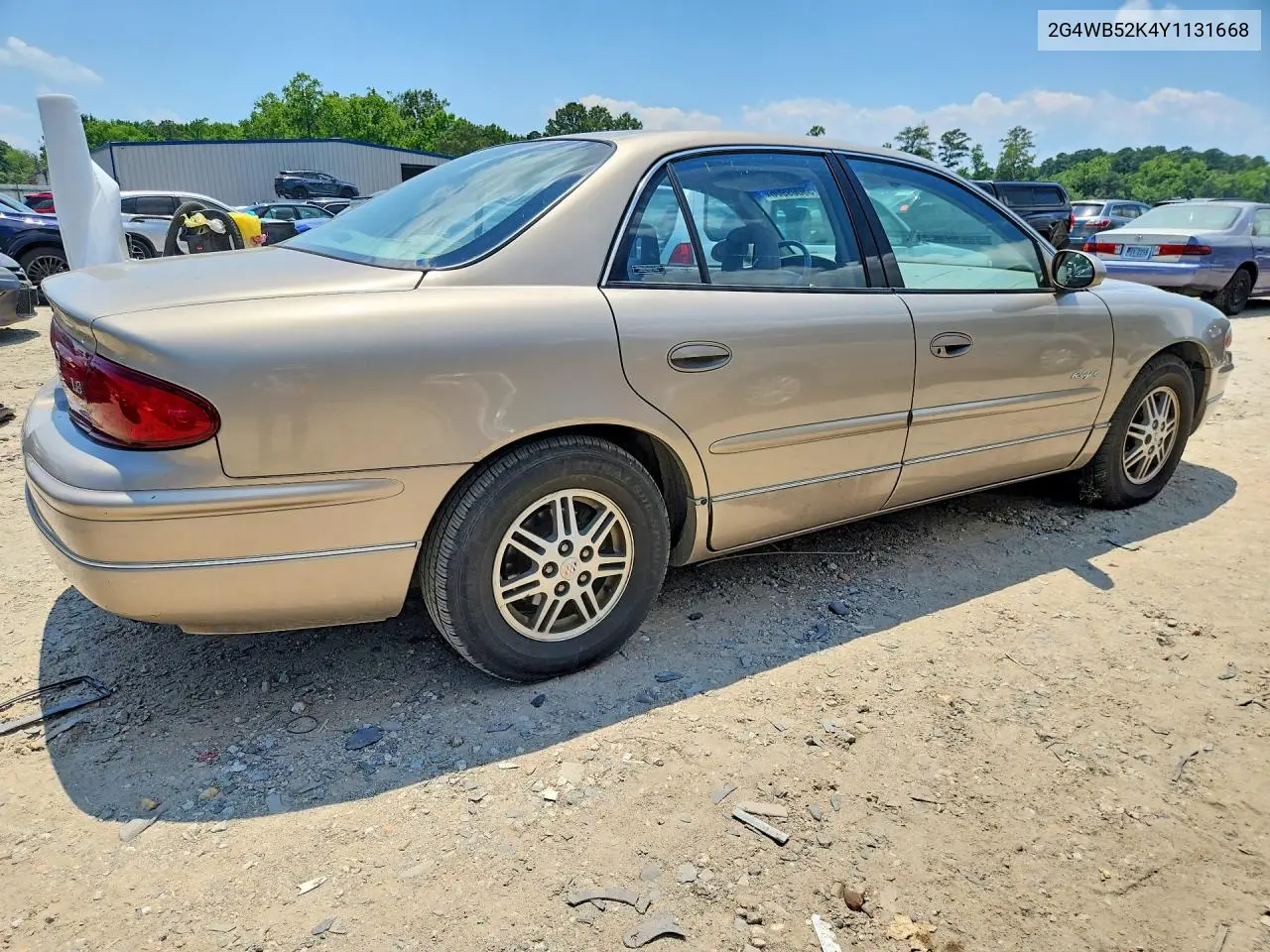 2000 Buick Regal Ls VIN: 2G4WB52K4Y1131668 Lot: 58009906