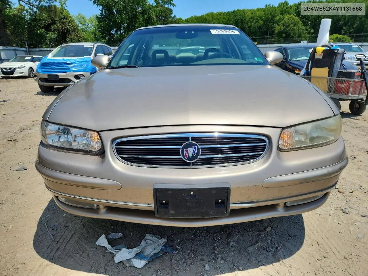 2000 Buick Regal Ls VIN: 2G4WB52K4Y1131668 Lot: 58009906