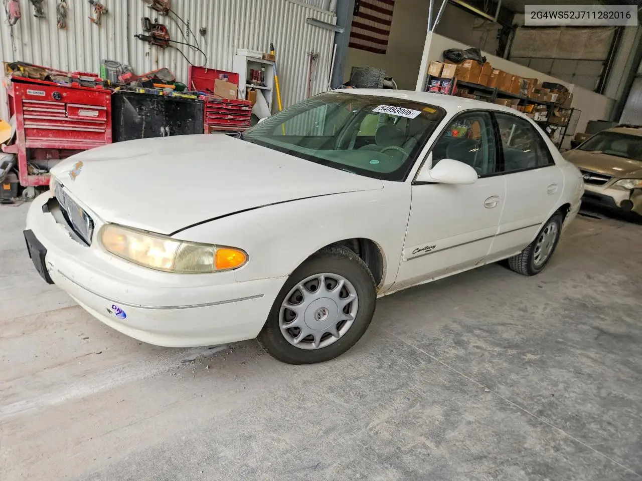 2001 Buick Century Custom VIN: 2G4WS52J711282016 Lot: 54893006