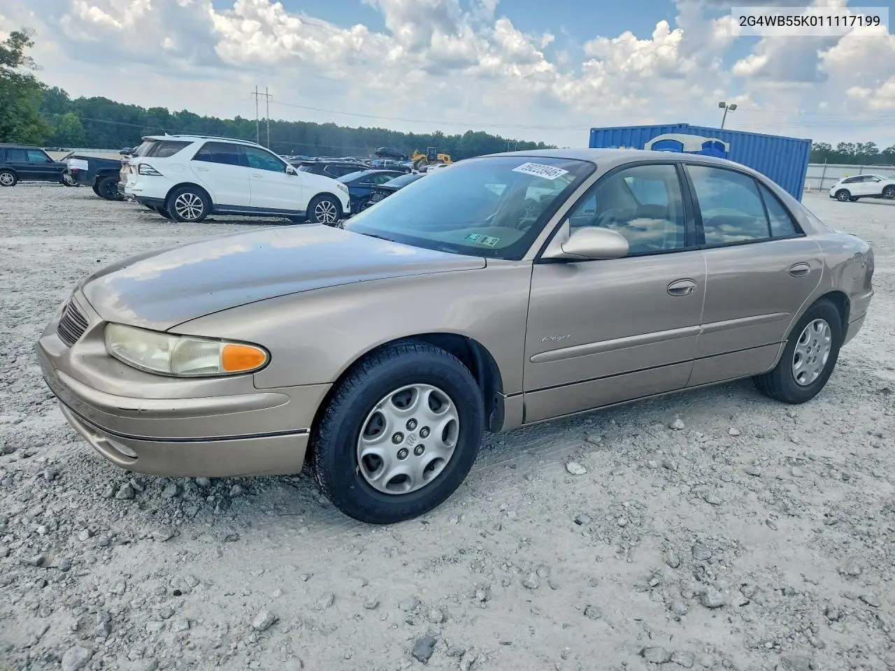 2001 Buick Regal Ls VIN: 2G4WB55K011117199 Lot: 59223946