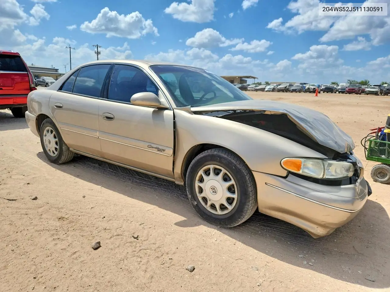 2001 Buick Century Custom VIN: 2G4WS52J511130591 Lot: 59699746