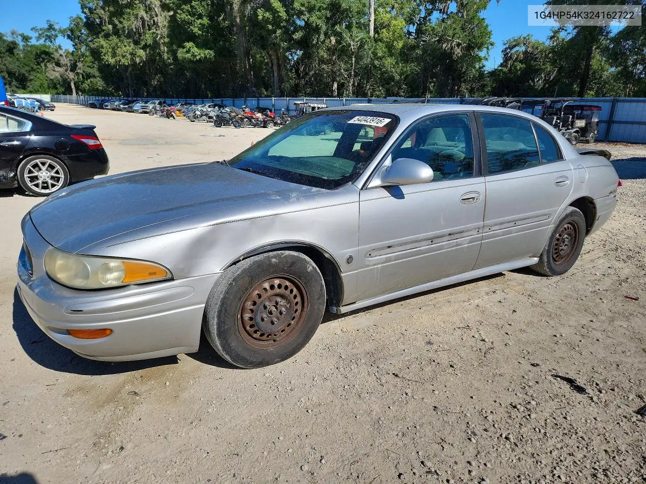 2002 Buick Lesabre Custom VIN: 1G4HP54K324162722 Lot: 54043916