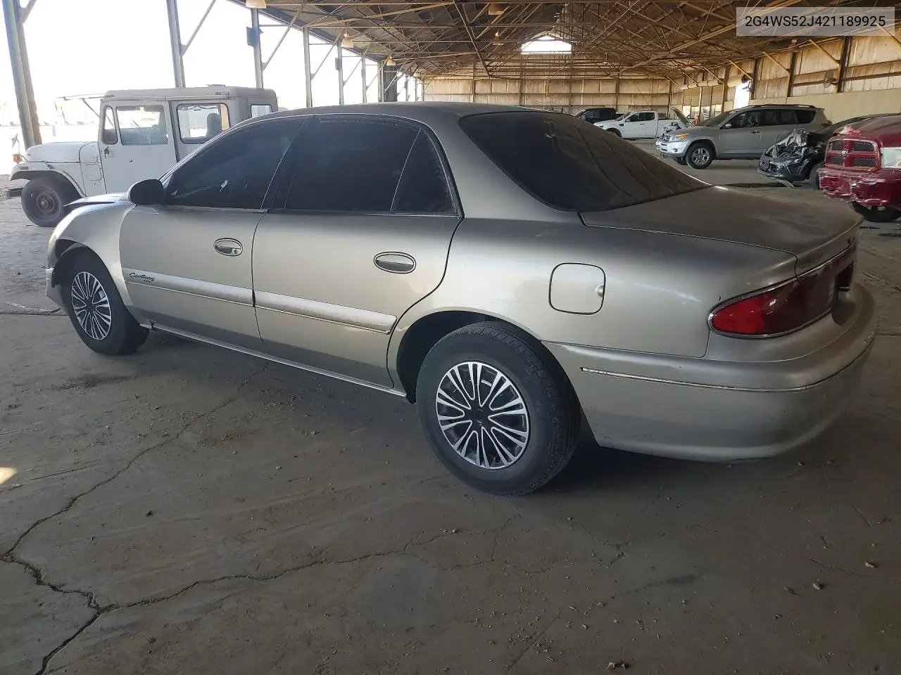2002 Buick Century Custom VIN: 2G4WS52J421189925 Lot: 55988536