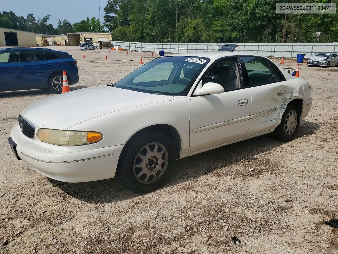 2003 Buick Century Custom VIN: 2G4WS52J931193471 Lot: 58975396