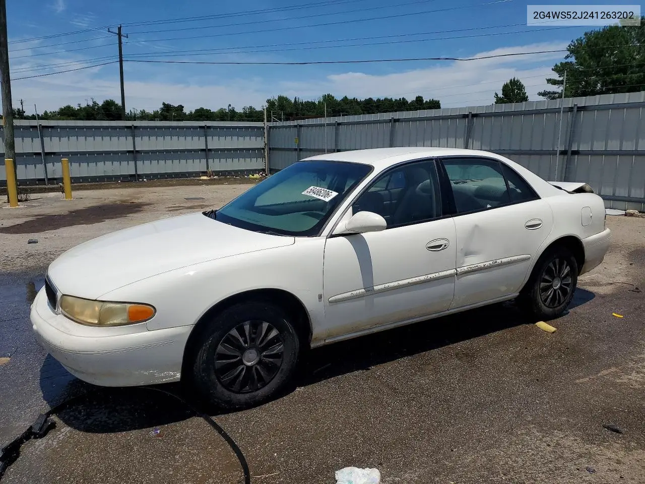 2004 Buick Century Custom VIN: 2G4WS52J241263202 Lot: 58486206