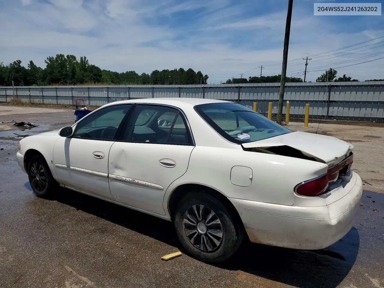 2004 Buick Century Custom VIN: 2G4WS52J241263202 Lot: 58486206
