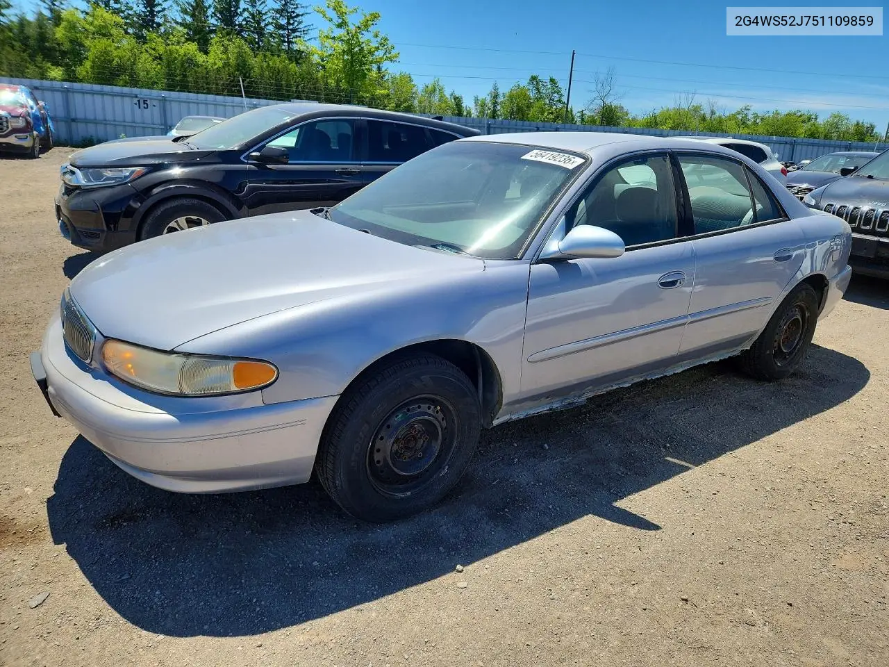 2005 Buick Century Custom VIN: 2G4WS52J751109859 Lot: 56419236