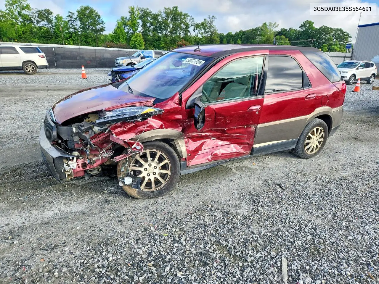 2005 Buick Rendezvous Cx VIN: 3G5DA03E35S564691 Lot: 58375506
