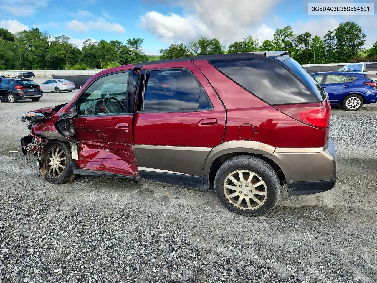 2005 Buick Rendezvous Cx VIN: 3G5DA03E35S564691 Lot: 58375506