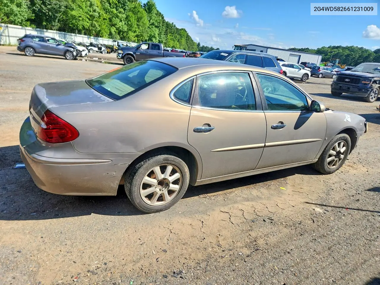2006 Buick Lacrosse Cxl VIN: 2G4WD582661231009 Lot: 56611346