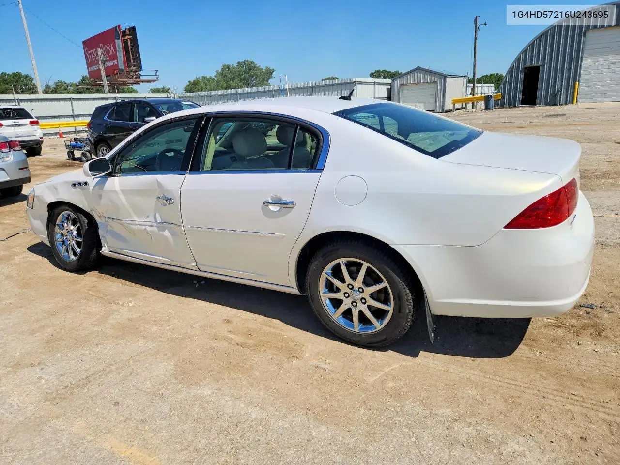 2006 Buick Lucerne Cxl VIN: 1G4HD57216U243695 Lot: 57691456