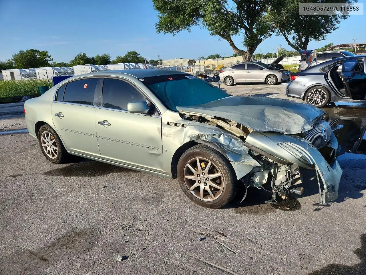 2007 Buick Lacerne VIN: 1G4HD57297U115853 Lot: 60699546
