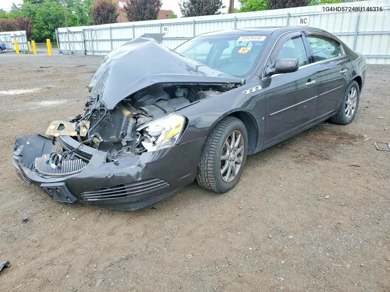 2008 Buick Lucerne Cxl VIN: 1G4HD57248U146316 Lot: 55828456