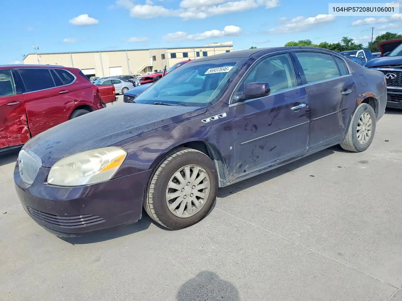 2008 Buick Lucerne Cx VIN: 1G4HP57208U106001 Lot: 56937696